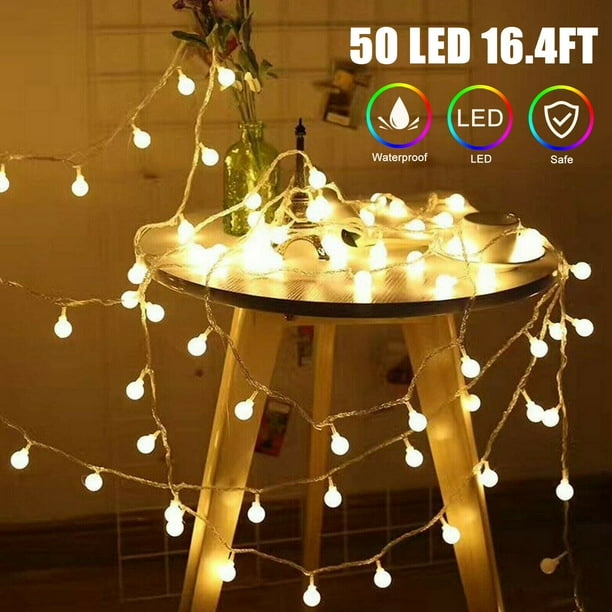 LED Ball String Fairy Lights Battery Operated Christmas Wedding Party Decor LED Ball String Fairy Lights Battery Operated Christmas Wedding Party Decor